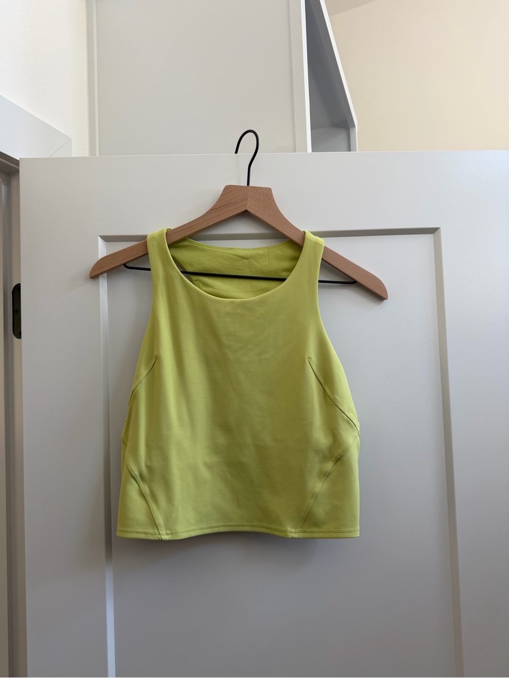 lululemon athletica Neon Lime Racerback Crop Tank